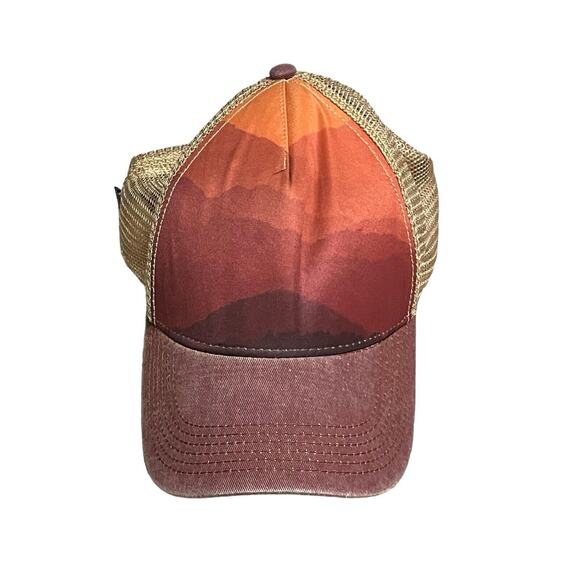 VTG 1992 Legacy Landscape Mountain Sunrise Sunset SnapBack Ball Cap Hat - Picture 1 of 9